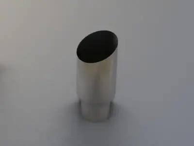Mufflers metal pipe Low-poly 3D model