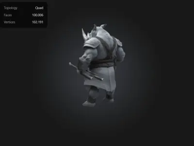 Rhiono Man 3D print model