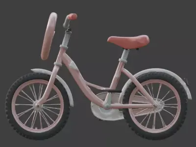 Stylized 3D Valentine  Bicycle Model Low-poly 3D model purchase