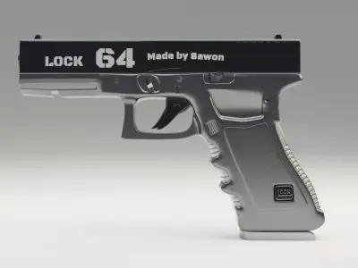 LOCK G64 Semi-Automatic Pistol 3D model