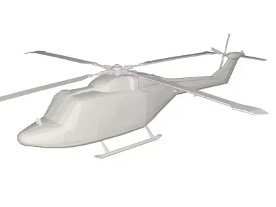 Military Helicopter concept Low-poly 3D model by vlad25