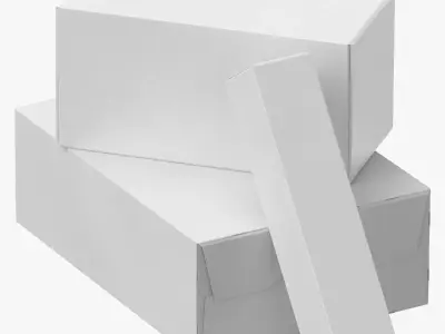 Cardboard Box Set 01 06 3D model