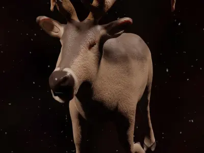 Elk Model Rigged 3D model