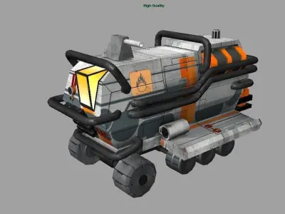 Rover Recon Truck Low-poly 3D model