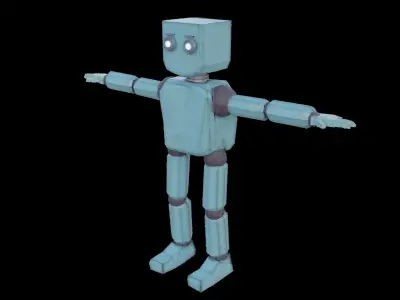 Blizmo Cute Robot Low-poly 3D model