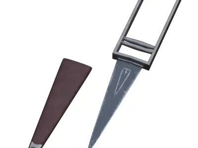 Katyar - Traditional Indian Dagger Low-poly 3D model