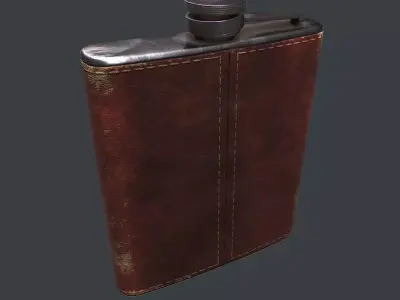 Old Flask v1 Low-poly 3D model