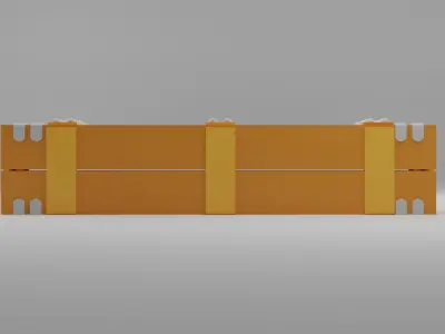 Wooden chest 3D print model