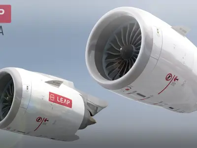 CFM Leap-1A Jet Engine 3D model