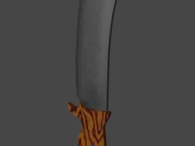 Hunting knife 3D model buy