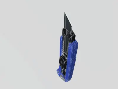 Steel paper cutter 3D model