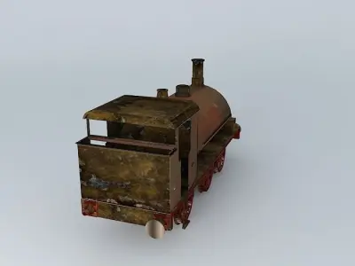 Eco Rail Track ABANDONED Dummy Old Steam Days Free 3D model