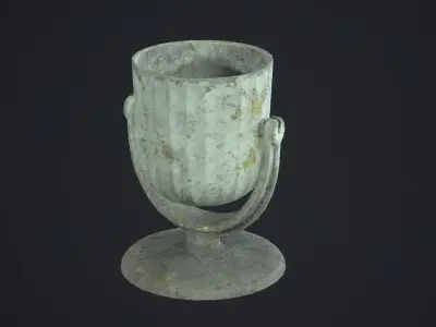 Garbage can Low-poly 3D model purchase