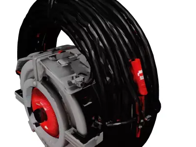 SciFi Energy Coil Unit 3D model