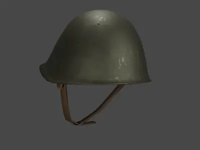 Russian SSh-68 Helmet Low-poly 3D model