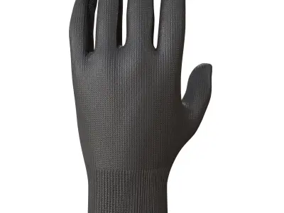 Gloves neoprene work Low-poly 3D model