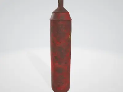 Gas Cylinder Model 1 Low-poly 3D model