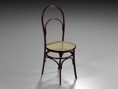 Art-deco bentwood bar  furniture 3D model