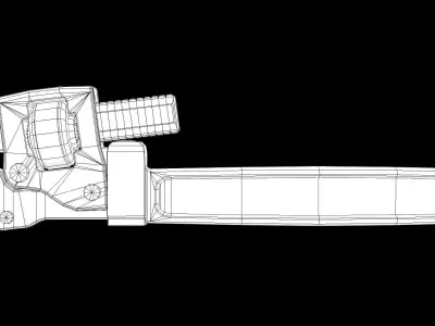 Old Wrench PBR 3D model