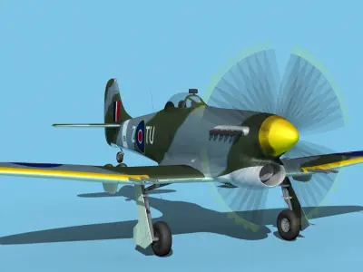 Hawker Hawker Tempest MK1 V01 3D model
