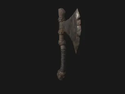 AXE Game Asset low poly 3D model  Low-poly 3D model