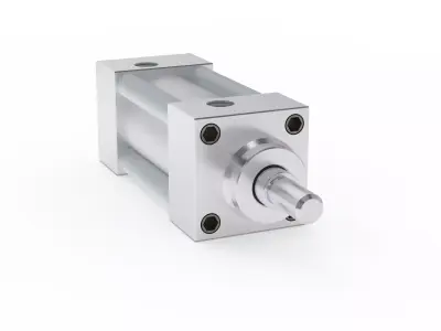 ISO 15552 Pneumatic Cylinder Bore 63mm Complete Stroke Series 3D Model Pack
