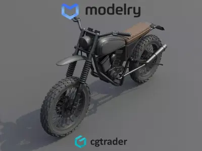 Enduro Motorcycle 3D model