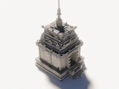 Asia temple 3D model