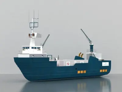 Container Ship 3D model by laseronicsart