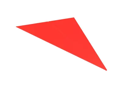 Paper Plane v5 006 Low-poly 3D model