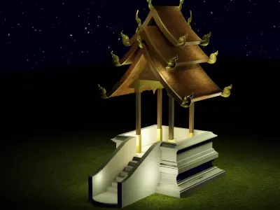 Thai pavilion 3D model
