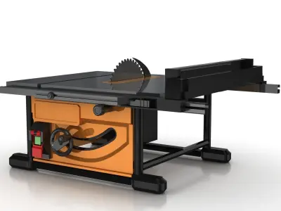 Table saw Low-poly 3D model buy