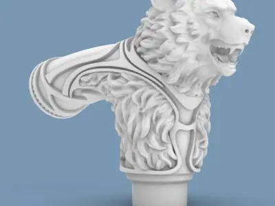 Cane Wolf 3D print model