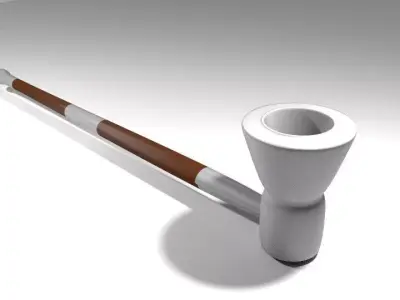 Smoking Pipe - Oval 3D model