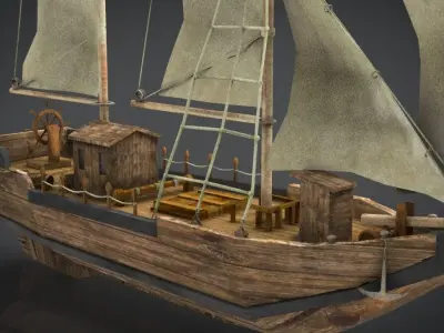 OLD SHIP 3D model purchase