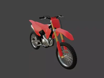Honda CR250F Low-poly 3D model