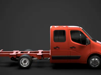 Vauxhall Movano CrewCab DW E20 Chassis 2014 3D model