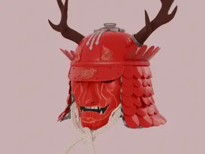 Samurai Helmet  3D model