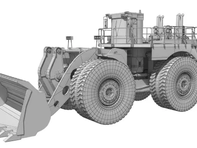 cargador frontal 3D model