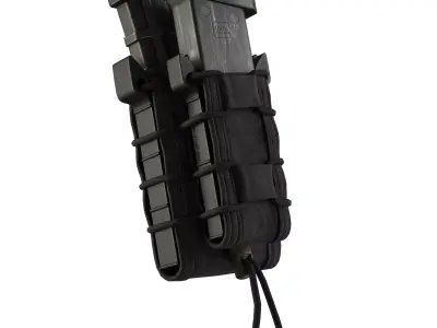 Single Military Magazine Pouch Low-poly 3D model