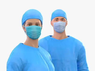 Surgeons Characters 3D model