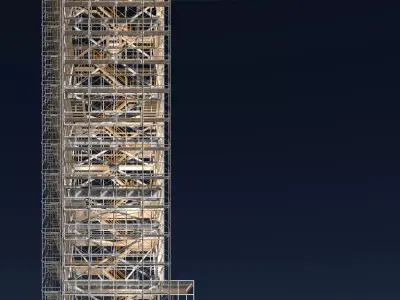 Industrial tower under construction 26i09 3D model