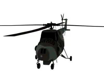 Lowpoly Mi-4 Hound  3D Model Low-poly 3D model