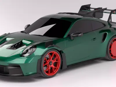 Porsche 992 911 GT3RS MANTHEY 3D model