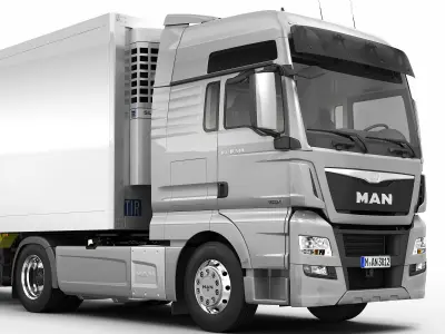 Truck XXL Semi-Trailer 3D model