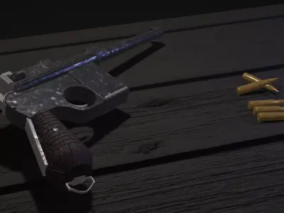 Weapon Mauser German 3D model
