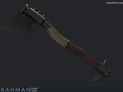Axe for game 3D model