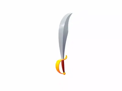 Pirate Sword 3D model