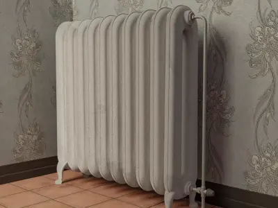 Old Vintage Radiator Free 3D model