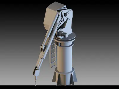 31- Pickup cranes 3D model